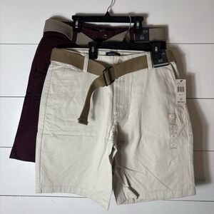 Nautica Shorts‎ Bundle Mens 32W 100% Cotton Breathable Lightweight Chino Preppy